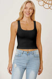 Square Neck Wide Strap Tank - Trendsi - Flyclothing LLC