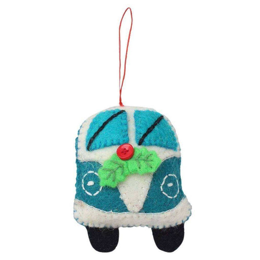 Turquoise Van Felt Ornament - Global Groove (H) - Global Groove (H) - Flyclothing LLC