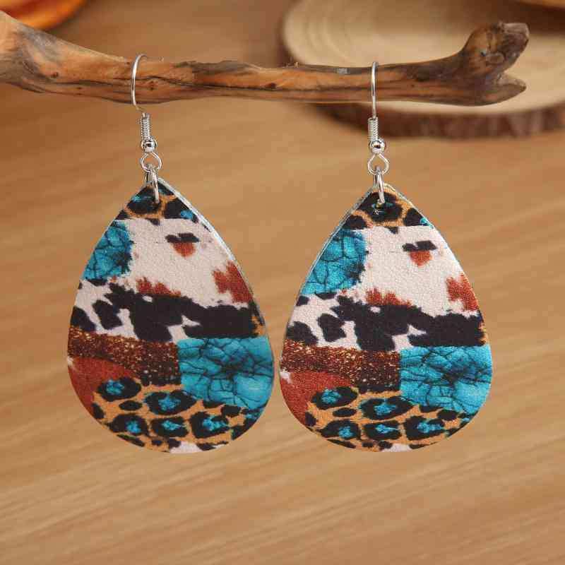 Teardrop Alloy Earrings - Trendsi - Flyclothing LLC