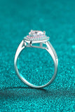 1 Carat Moissanite Heart 925 Sterling Silver Ring - Trendsi - Flyclothing LLC