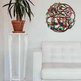 Tree of Life Hand Painted 24-inch Metal Wall Art - Croix des Bouquets - Croix des Bouquets - Flyclothing LLC