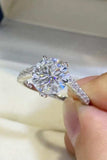 3 Carat Moissanite 925 Sterling Silver Ring - Trendsi - Flyclothing LLC