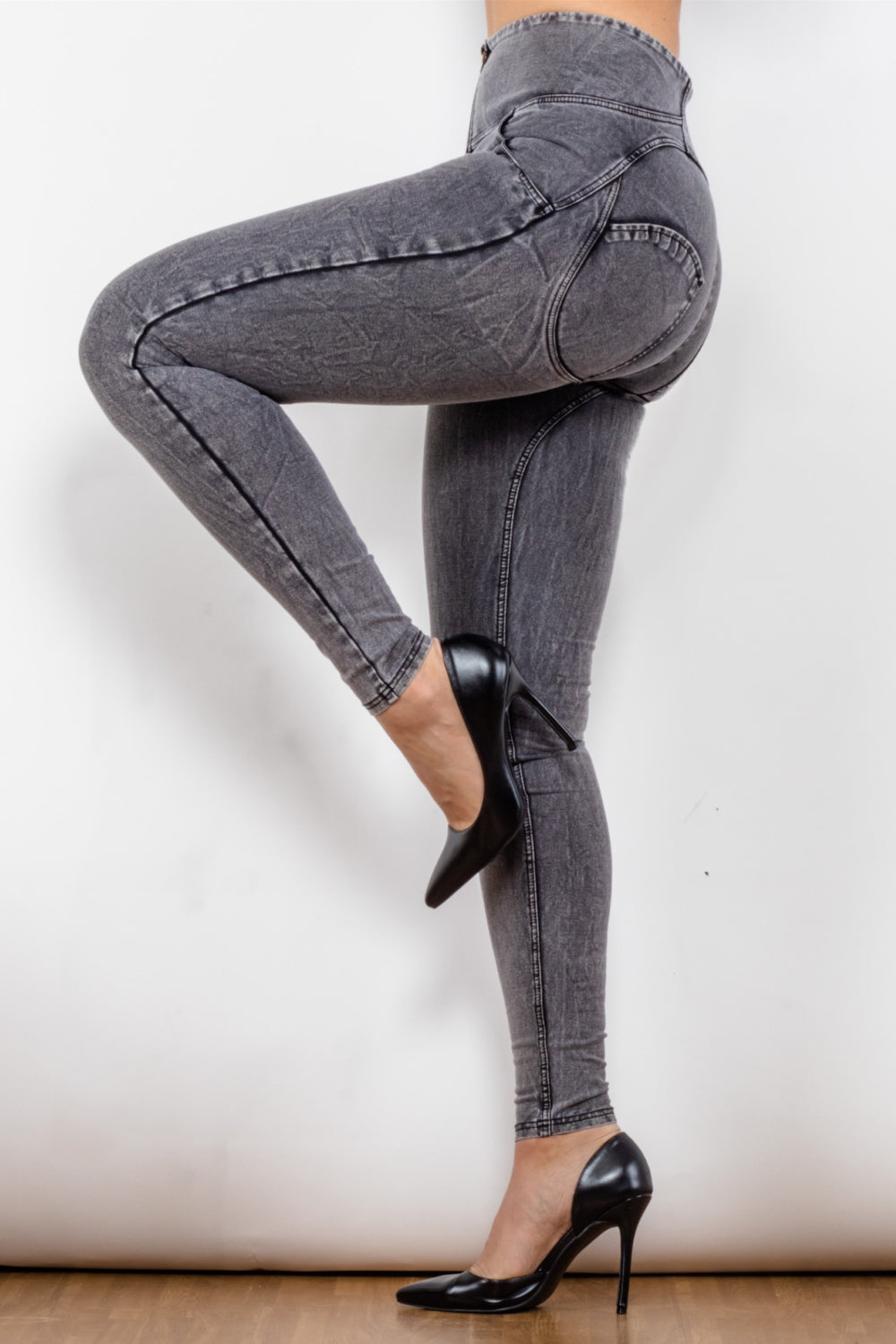 Los Angeles Chargers Women's Slit Long Sleeve Tops Butt Lift Leggings Yoga  Pants