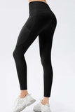 High Waist Slim Fit Long Sports Pants - Trendsi - Flyclothing LLC