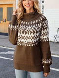 Turtleneck Lantern Sleeve Sweater - Trendsi - Flyclothing LLC