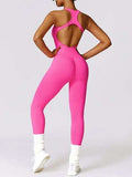 Cutout Racerback Active Jumpsuit - Trendsi - Flyclothing LLC