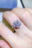 2 Carat Moissanite 925 Sterling Silver Ring - Trendsi - Flyclothing LLC