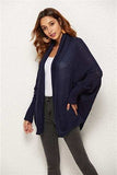 Open Front Batwing Sleeve Cardigan - Trendsi - Flyclothing LLC