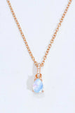 Moonstone Teardrop Pendant Necklace - Trendsi - Flyclothing LLC