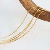 18K Gold-Plated Multi-Layer Clavicle Chain Necklace - Trendsi - Flyclothing LLC