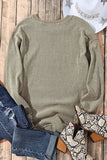 Sequin Round Neck Dropped Shoulder Sweatshirt - Trendsi - Flyclothing LLC
