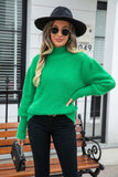 Turtle Neck Long Sleeve Pullover Sweater - Trendsi - Flyclothing LLC