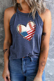 US Flag Heart Graphic Tank - Trendsi - Flyclothing LLC