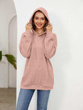 Raglan Sleeve Front Pocket Hoodie - Trendsi - Flyclothing LLC