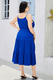 Plus Size Spaghetti Strap Tiered Dress - Trendsi - Flyclothing LLC