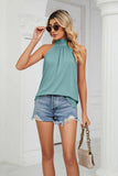 Gathered Detail Tied Sleeveless Top - Trendsi - Flyclothing LLC