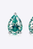 2 Carat Moissanite Teardrop Earrings - Trendsi - Flyclothing LLC