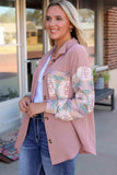 Geometric Button Down Collared Jacket - Trendsi - Flyclothing LLC