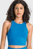 Racerback Cropped Sports Tank - Trendsi - Flyclothing LLC