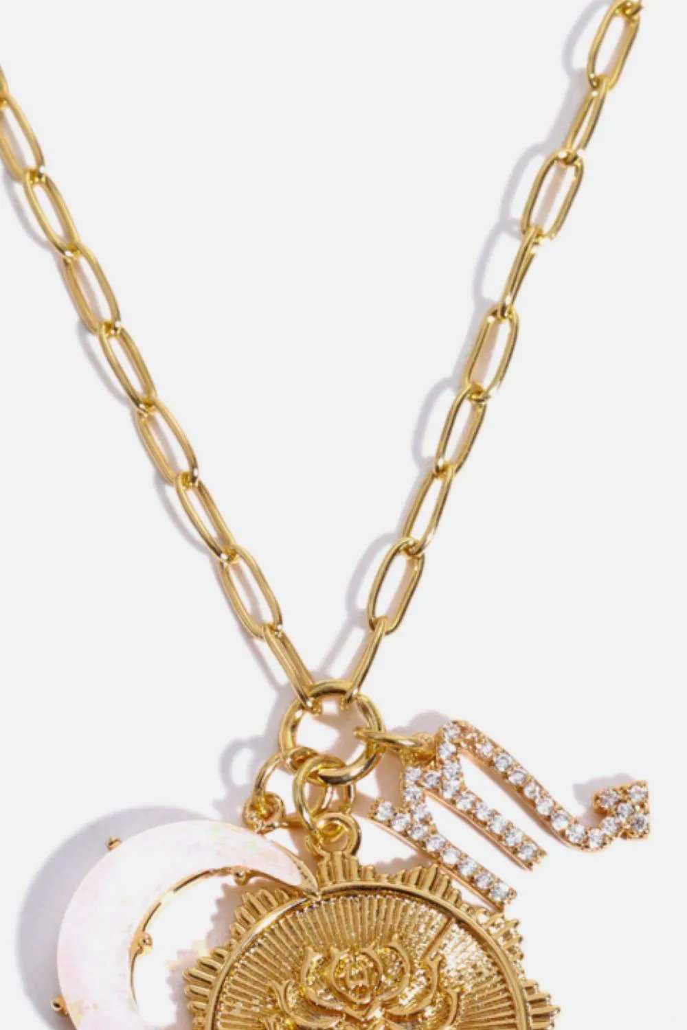 Constellation and Moon Pendant Copper Necklace - Trendsi - Flyclothing LLC