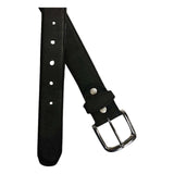 Sanded Nubuck Full Grain Genuine Leather Western Belt in Black - Rockmount Clothing - Flyclothing LLC