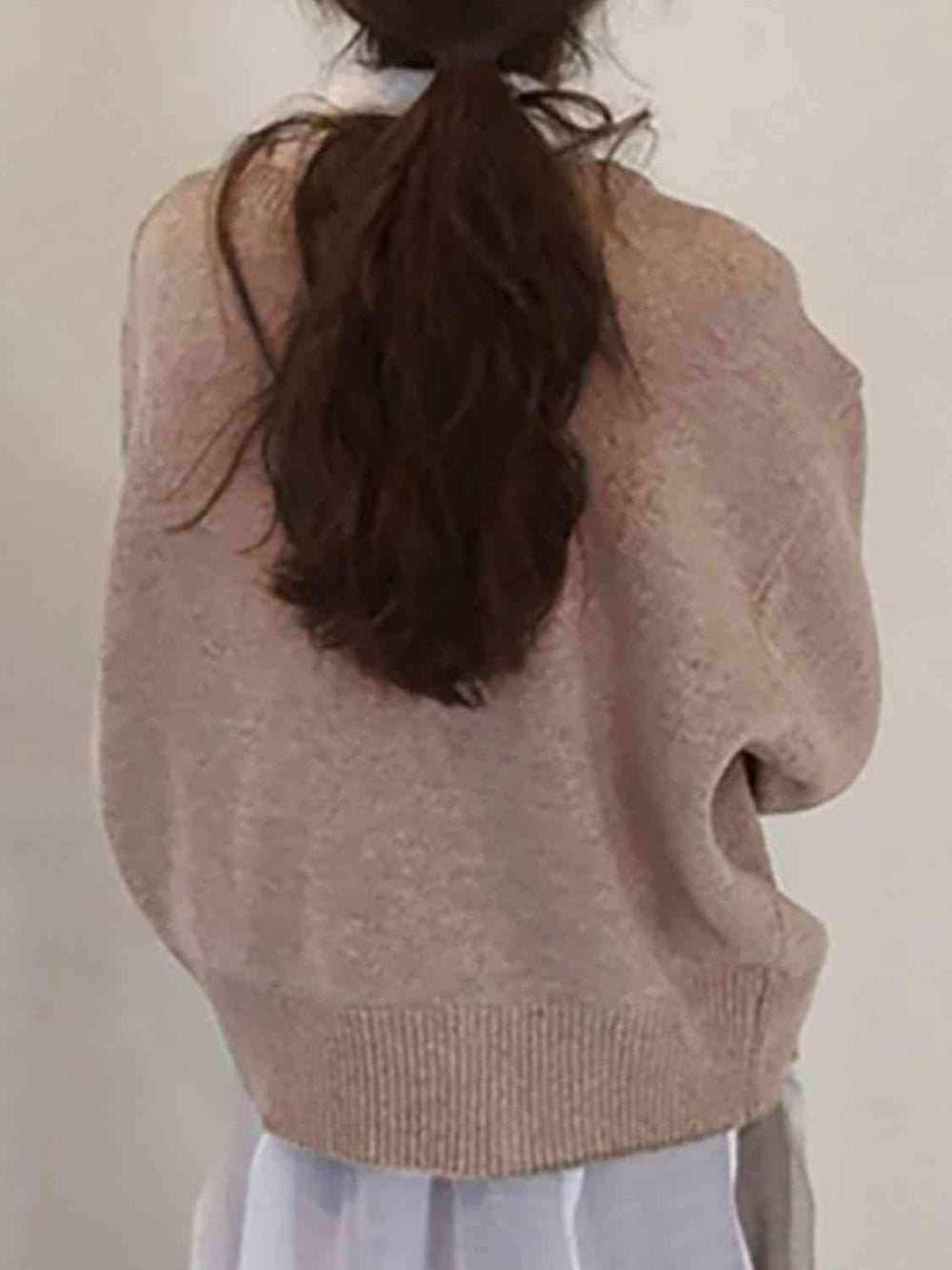 Dropped Shoulder Buttoned Cardigan - Trendsi - Flyclothing LLC