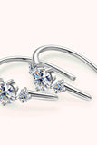 Moissanite 925 Sterling Silver Earrings - Trendsi - Flyclothing LLC
