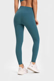 Highly Stretchy Wide Waistband Yoga Leggings - Trendsi - Flyclothing LLC