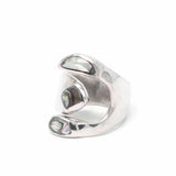 Alpaca Silver Wrap Ring, Abalone - Size 8 - Artisana - Flyclothing LLC