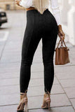 High Waist Skinny Leggings - Trendsi - Flyclothing LLC
