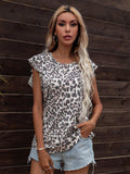 Round Neck Butterfly Sleeve Top - Trendsi - Flyclothing LLC