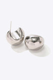 Stainless Steel C-Hoop Earrings - Trendsi - Flyclothing LLC