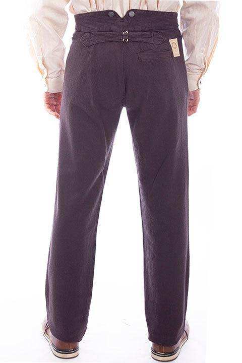 Scully Leather Walnut Raised Dobby Stripe Mens Pant - Scully Leather - Flyclothing LLC