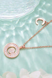 Moissanite A to J Pendant Necklace - Trendsi - Flyclothing LLC