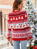 Christmas Round Neck Sweater - Trendsi - Flyclothing LLC