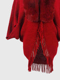 Open Front Fringe Hem Poncho - Trendsi - Flyclothing LLC