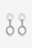Moissanite 925 Sterling Silver Earrings - Trendsi - Flyclothing LLC