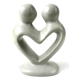 Soapstone Lovers Heart Natural - 4 Inch - SMOLArt - Flyclothing LLC