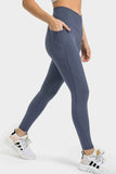 V-Waist Yoga Leggings with Pockets - Trendsi - Flyclothing LLC