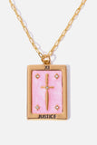 Tarot Card Pendant Copper Necklace - Trendsi - Flyclothing LLC