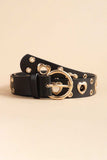 Heart Shape Alloy Detail PU Leather Belt - Trendsi - Flyclothing LLC