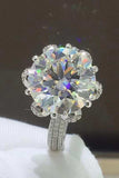 5 Carat Moissanite Side Stone Ring - Trendsi - Flyclothing LLC