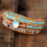 Opal Beaded Layered Bracelet - Trendsi - Flyclothing LLC