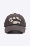 Embroidered Graphic Adjustable Baseball Cap - Trendsi - Flyclothing LLC
