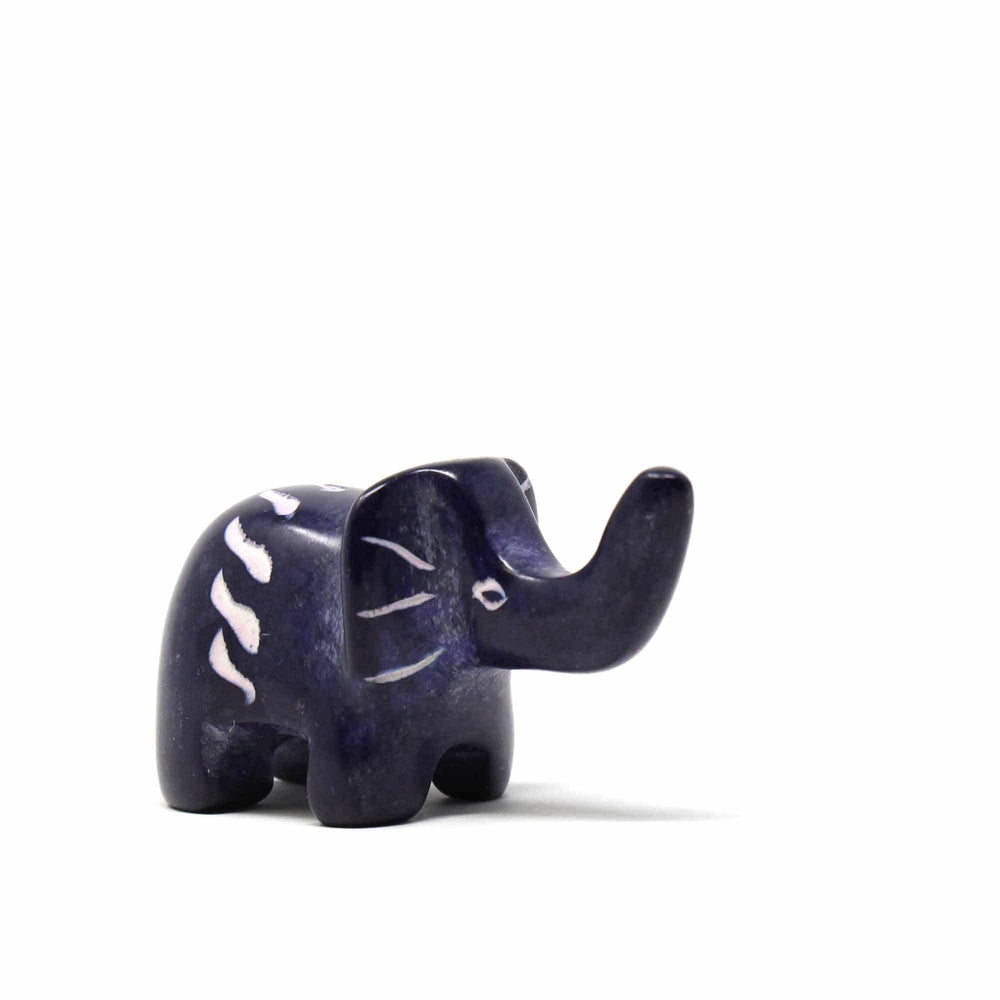 Soapstone Tiny Elephants - Assorted Pack of 5 Colors - SMOLArt - Flyclothing LLC