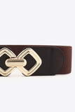 Geometric Buckle Elastic Wide Belt - Trendsi - Flyclothing LLC
