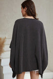 Open Front Dolman Sleeve Cardigan - Trendsi - Flyclothing LLC