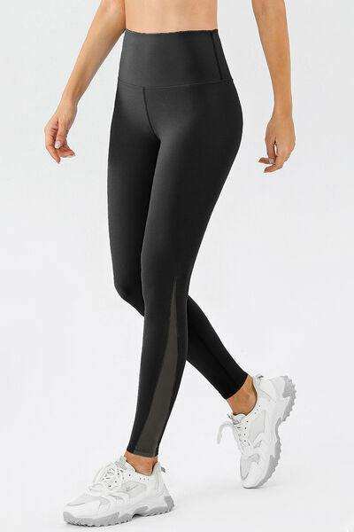 High Waist Skinny Active Pants - Trendsi - Flyclothing LLC