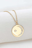 Moissanite Round Pendant Necklace - Trendsi - Flyclothing LLC