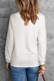 Round Neck Long Sleeve Top - Trendsi - Flyclothing LLC